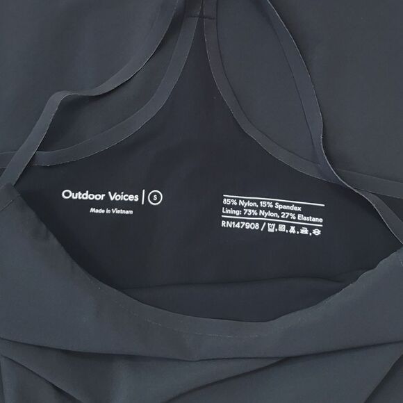 Outdoor Voices The Exercise Dress with Built in Shorts in Black Size Small - Picture 9 of 11